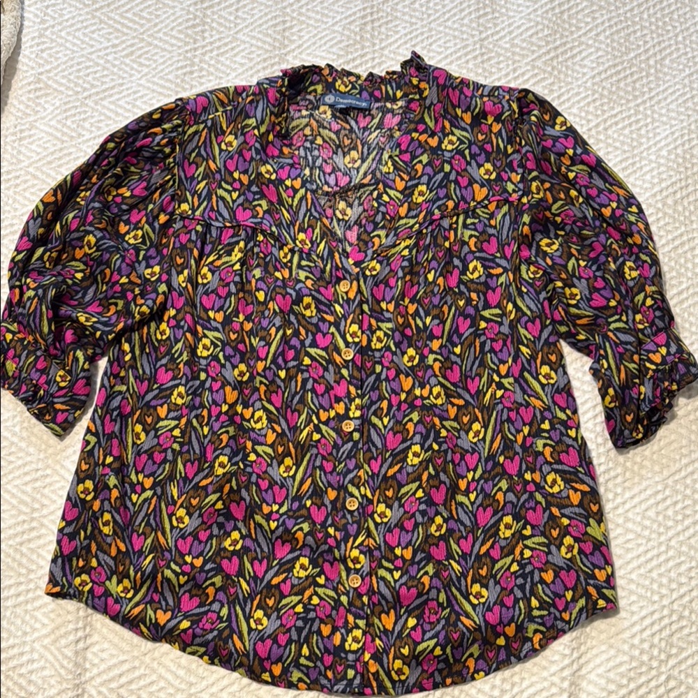 Democracy Multicolor Floral Blouse